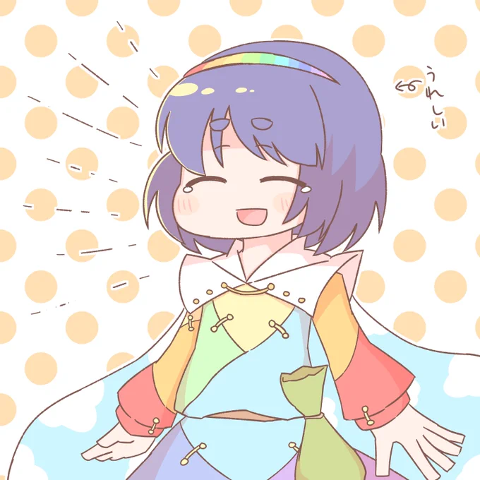 例大祭が開催されてうれしいちまたちゃん 