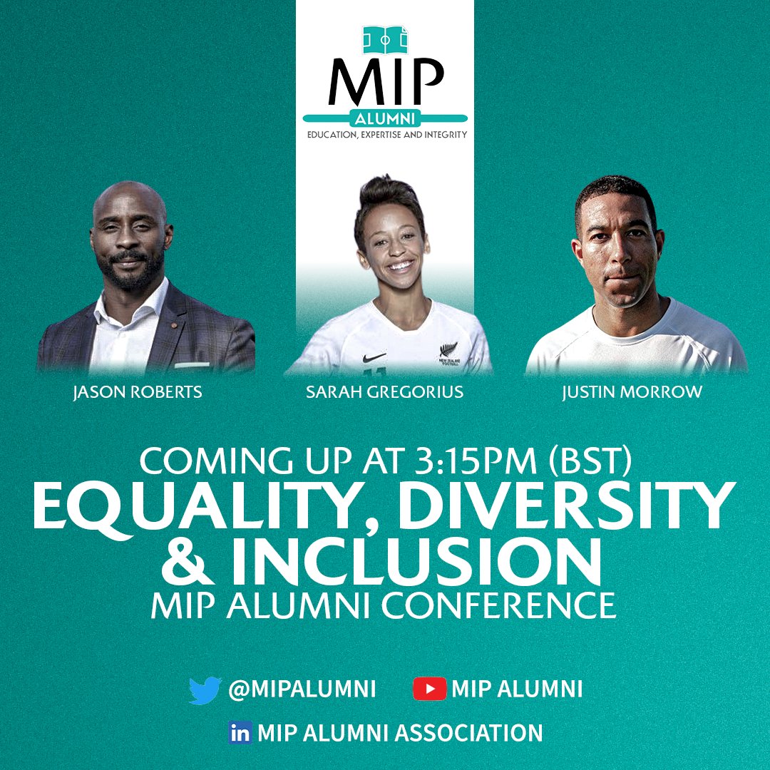 MIPAlumni's tweet photo. COMING UP NEXT:

𝐄𝐪𝐮𝐚𝐥𝐢𝐭𝐲, 𝐃𝐢𝐯𝐞𝐫𝐬𝐢𝐭𝐲 𝐚𝐧𝐝 𝐈𝐧𝐜𝐥𝐮𝐬𝐢𝐨𝐧

Panellists: @sarah_grego / @justmorrow 
Host: @JasonRoberts30 
 
Time: 15:15 BST / 16:15 CET

📺: https://t.co/ABGF0VrMEi

#MIPAlumTalks https://t.co/rXHMiO2dID