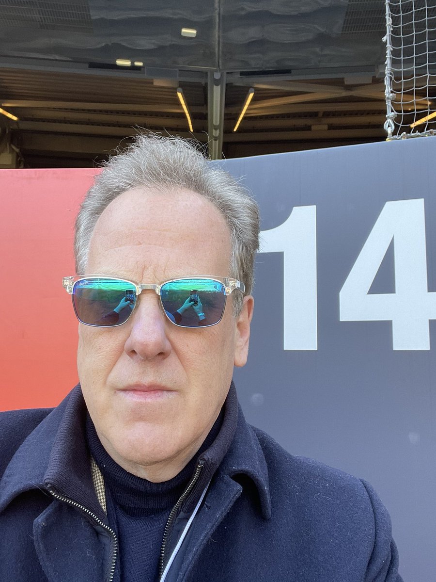 RealMichaelKay's tweet photo. What a beautiful day for a ballgame at a “little league park.” @Yankees @Rangers at 1 pm on @YESNetwork . https://t.co/fGkl4nOoVs