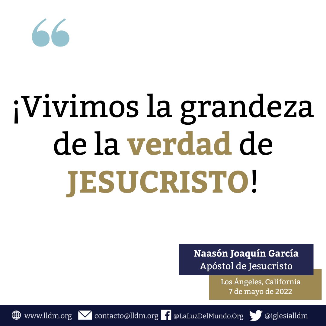 iglesialldm's tweet photo. Mensaje del Apóstol de Jesucristo #NaasónJoaquínGarcía en el marco de su #53aniversariodevida 
#SiempreUnidos | #ElAmorNosUne https://t.co/kGPjGbCzat