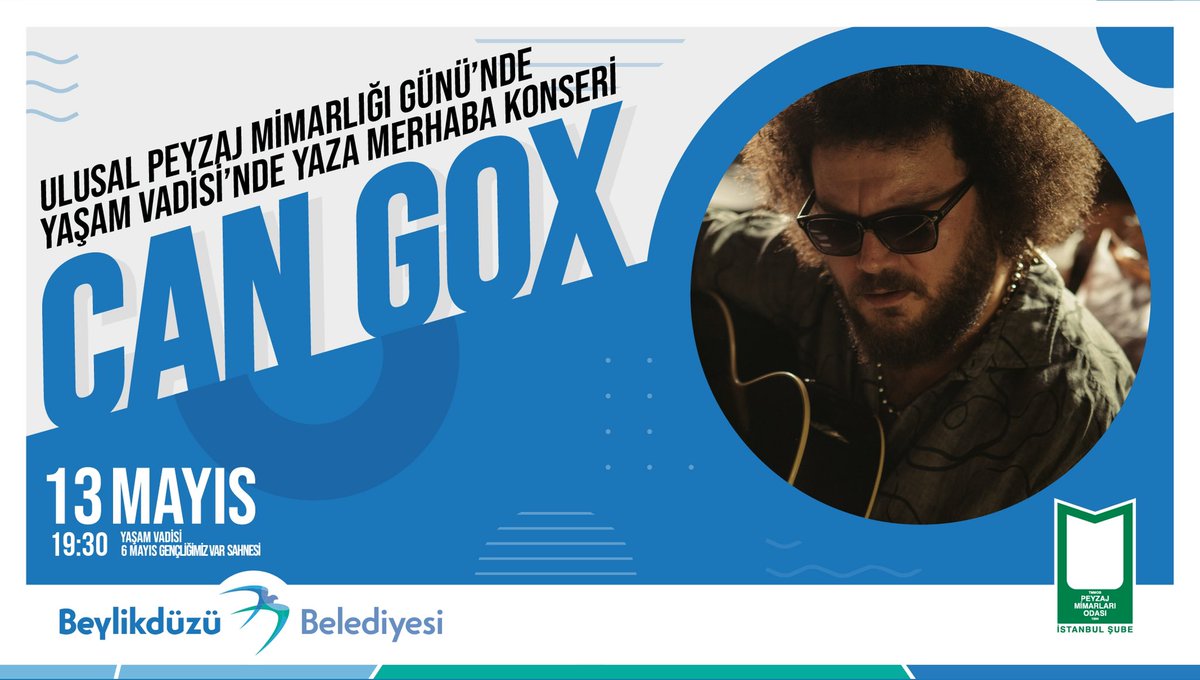 Beylikdüzü <a href="/cangox/">CANGOX</a> konseriyle yaza merhaba diyor! 🎤

Ulusal Peyzaj Mimarlığı Günü'nde, tüm komşularımızla kentimize ve İstanbul'a nefes olan Yaşam Vadimizde buluşuyoruz. 😊

📅 13 Mayıs Cuma
⏰ 19:30
📍 Yaşam Vadisi 1. Etap 6 Mayıs Gençliğimiz Var Sahnesi