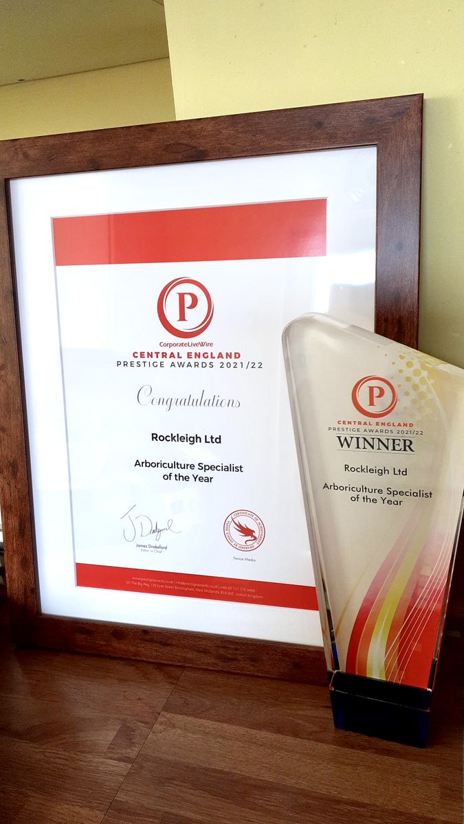 We're thrilled to have received our <a href="/CorpLiveWire/">CorpLivewire</a>  'Arborist Specialist of the Year' award! #LoveWhereYouWork #trees #teamwork #CustomerService #FacilitiesMgmt #landscaping #hardworkpaysoff