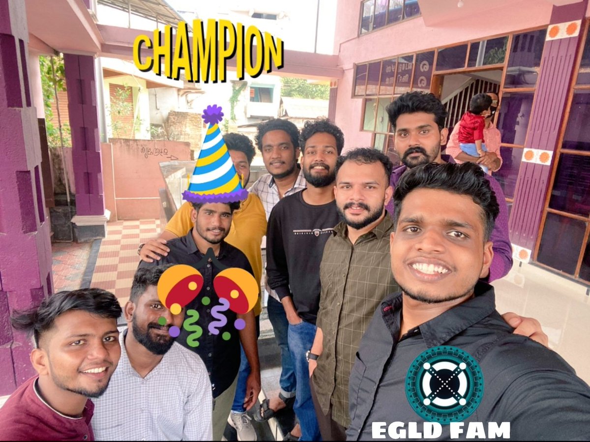 jayjohn1993's tweet photo. The party goes live
Happy Bday INDIAN King of $EGLD - @1997ceekkeyem
PARTY VIBES
Missing @kingjimmyc in party

#Partyvibes
@ArunCS23
@Ajeeshaju1994
@aswathroshan1
@Harikri60820202
@abhijithmp704 https://t.co/Nrz0Q3OAWH