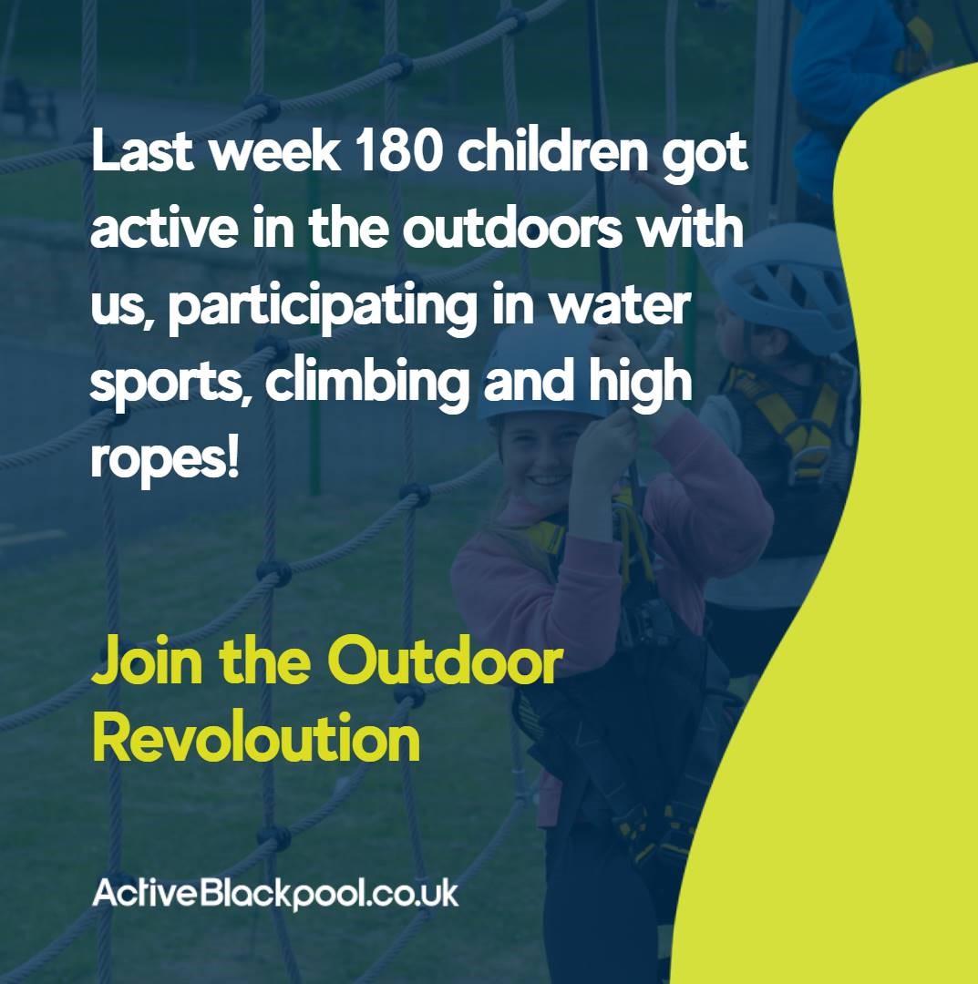 ActiveBlackpool's tweet photo. We're excited for this summer and all the outdoor adventures we can offer! 🚣♀️🧗♀️
@BpoolCouncil
#outdoors #active #highropes #activeblackpool https://t.co/9ulySrve1X