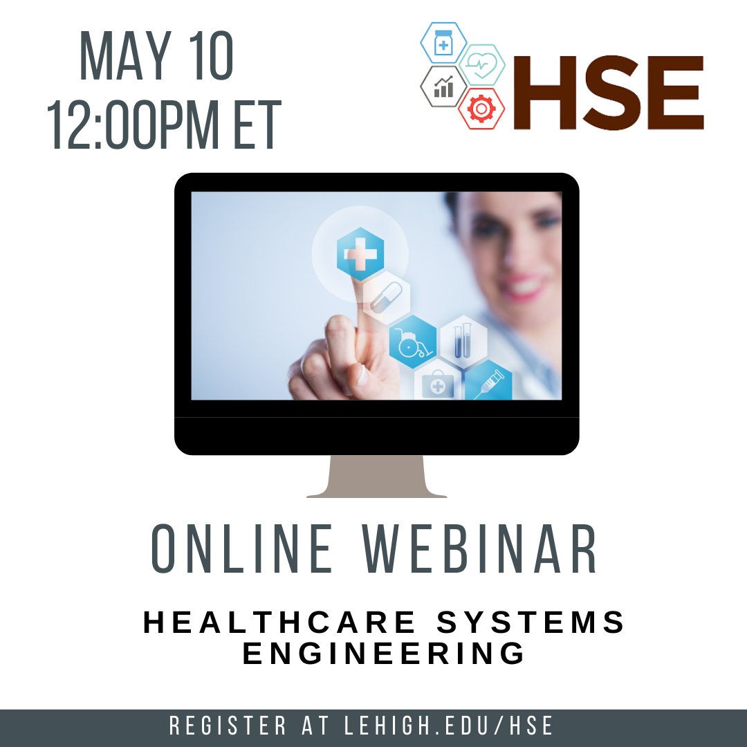 Join us and learn how you can have an exciting career in healthcare. Tuesday, May 10, 12pm ET
#healthcareoptimization