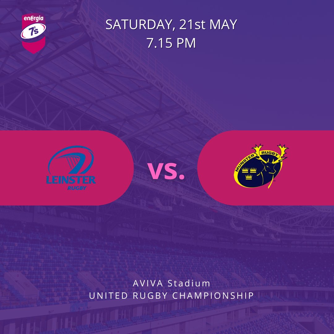 The United Rugby Championships is on again this weekend with Ulster facing the Sharks in Kingspan Stadium at 7.35pm. Tomorrow, Connacht will play against the Zebra Parma at 5.00pm in The Sportsground and Leinster will host Munster at 7.15pm in the Aviva Stadium.