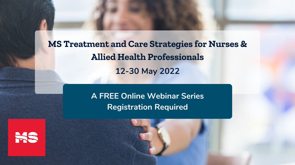 ECTRIMS first NeuroNetwork webinar series begins this week! From 12-30 May, watch MS Nurse experts discuss #MSWellness, digital literacy &amp; telemedicine, and #ambulation strategies, in three LIVE webinars all free to the public 

Register today ➡️  bit.ly/3MATrjj