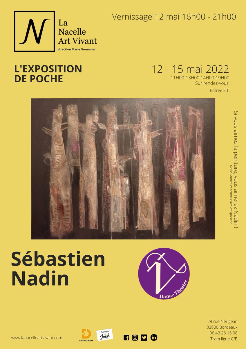 lanacelleart's tweet photo. L'Exposition de Poche ! 
C'est JEUDI et c'est dans 3 JOURS.

https://t.co/BZEdhN6HQ0

#art #exposition #peinture #tableau #creativité #bordeaux #france #artiste  #danse #théâtre https://t.co/Chs9I99few