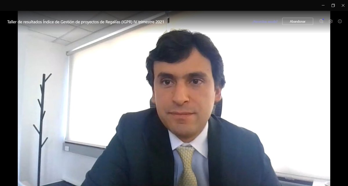 Regalias_gov's tweet photo. #AestaHora @OmarFelipeRange Director de Seguimiento Evaluación y Control del 
@Regalias_gov inicia “Taller de resultados índice de Gestión de Proyectos de Regalías (IGPR) IV trimestre 2021" donde alcaldes y gobernadores conocerán su desempeño en este índice y pasos a mejorar. https://t.co/IJ0BehRmqb