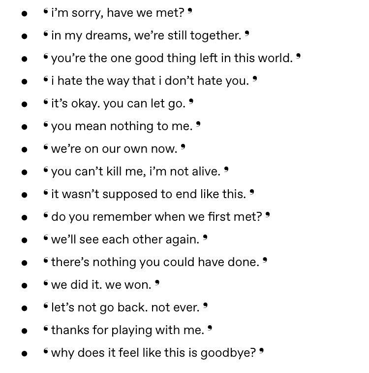 // Reply with a sentence and I'll write a starter based off that sentence!