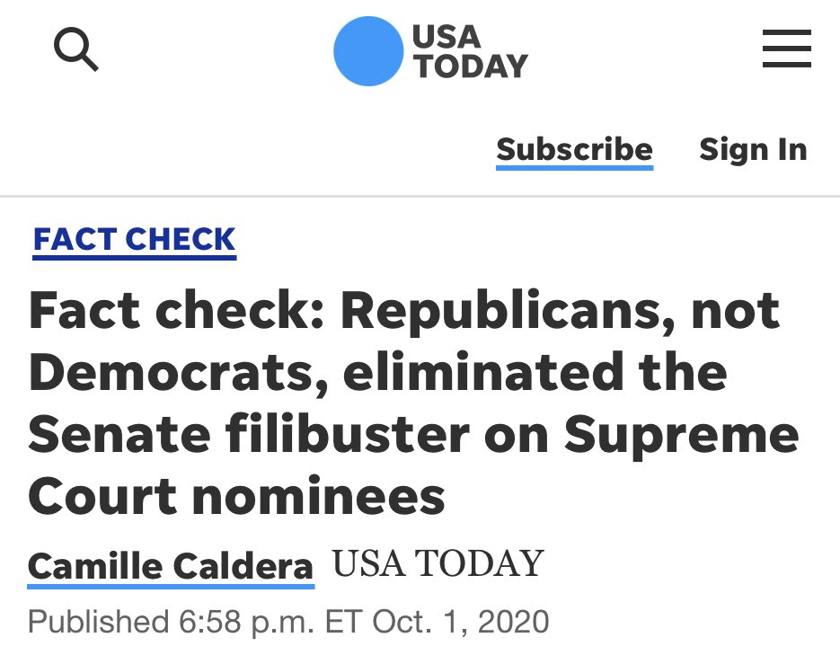 LeverNews's tweet photo. The asymmetry in American politics: 

Republicans ended the filibuster to install the judges aiming to kill Roe, Democrats won’t end the filibuster to legislatively protect Roe. https://t.co/O62GZahhz1