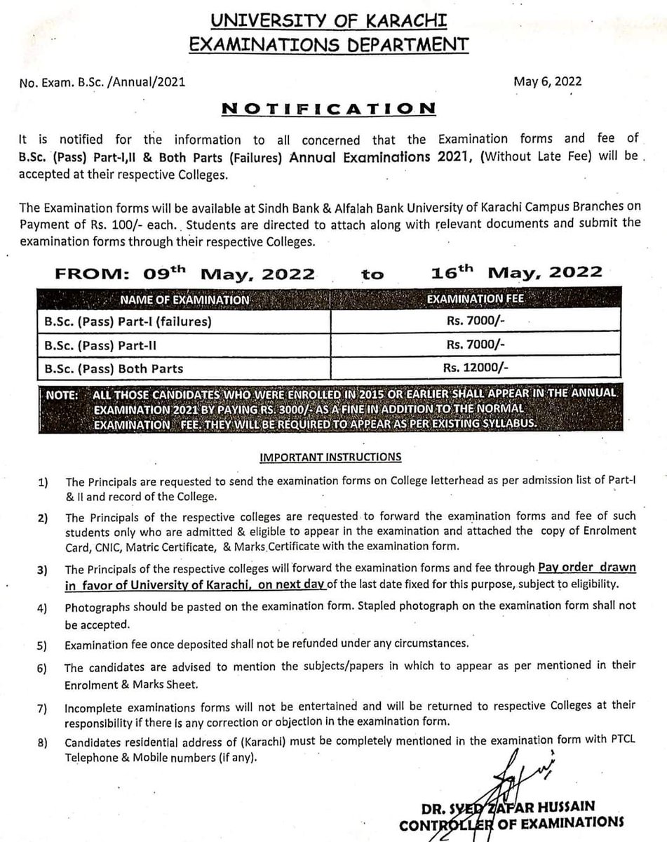 HanifExcellence's tweet photo. Examination Form and Fee of https://t.co/7UBuxmWSBn. for Annual Examinations 2021
#exams
#KU
#BSC
#hanifexcellence https://t.co/vKJ1hMxWF2