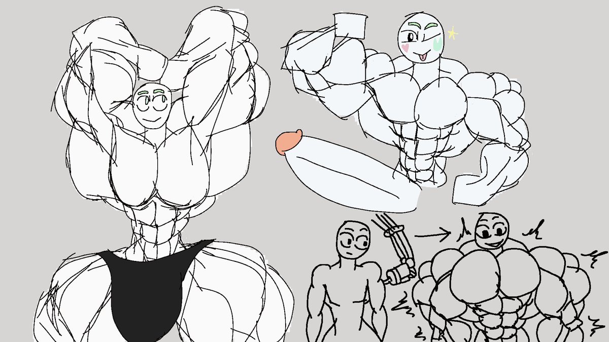 romedyromy's tweet photo. #muscle #BaraArt ᕙ( * •̀ ᗜ •́ * )ᕗ https://t.co/6PP8JRnRaQ
