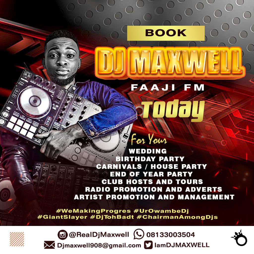 IamDJMAXWELL's tweet image. Morning FamZzzz…#WeMakingProgress