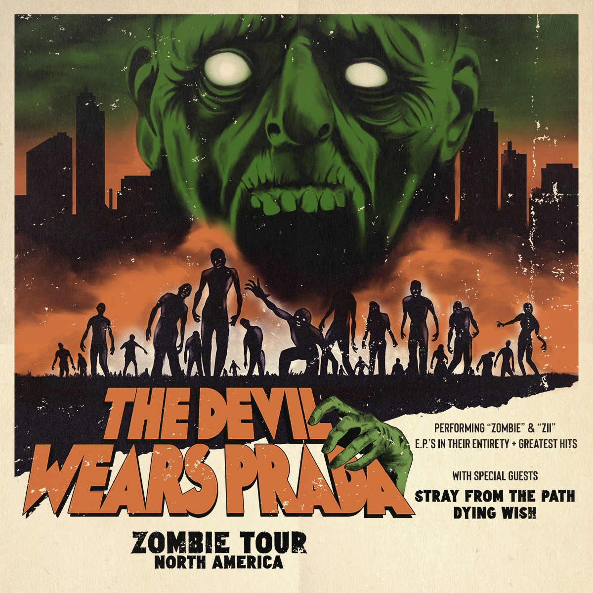 TDWPband's tweet image. 🧟 ZOMBIE TOUR 2022: We’re hitting the road this Aug/Sept across North America with @strayfromdapath + @dyingwishhc  performing our 2 EPs 💿 “Zombie” &amp;amp; ZII”, plus an additional set of Greatest Hits

🎫 Tickets &amp;amp; VIP on-sale this Friday, May 13 @ 10am at 🔗 TDWPBand.com