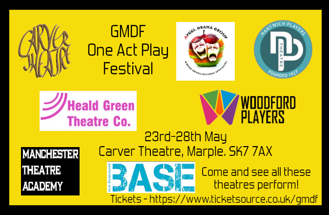 GMDF Drama Fed π (@gmdfdrama) on Twitter photo Come and see these theatres perform at our One Act Play Festival <a href="/CarverTheatre/">The Carver Theatre</a> 23rd - 28th May 2022. Always a cracking week's theatre tix ticketsource.co.uk/gmdf <a href="/NantwichPlayers/">Nantwich Players</a> <a href="/WoodfordPlayers/">Woodford Players</a> <a href="/CarverTheatre/">The Carver Theatre</a> <a href="/jenBASEPAsav/">BASE Performing Arts</a> <a href="/apeeldramagroup/">APeel Drama Group</a> <a href="/HGTCtheatre/">Heald Green Theatre</a> Come and see these theatres perform at our One Act Play Festival <a href="/CarverTheatre/">The Carver Theatre</a> 23rd - 28th May 2022. Always a cracking week's theatre tix ticketsource.co.uk/gmdf <a href="/NantwichPlayers/">Nantwich Players</a> <a href="/WoodfordPlayers/">Woodford Players</a> <a href="/CarverTheatre/">The Carver Theatre</a> <a href="/jenBASEPAsav/">BASE Performing Arts</a> <a href="/apeeldramagroup/">APeel Drama Group</a> <a href="/HGTCtheatre/">Heald Green Theatre</a>