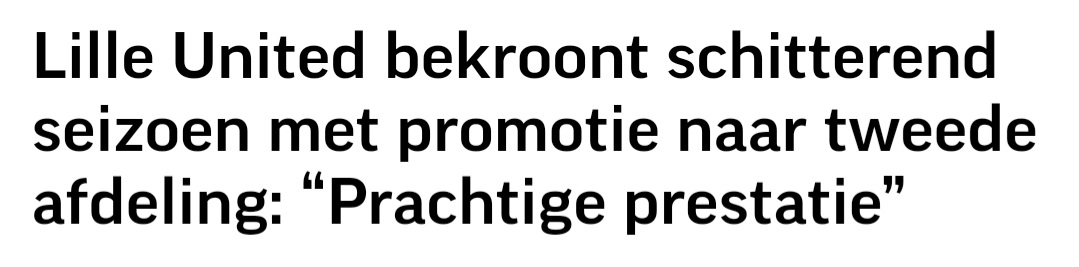 KvcLille's tweet photo. Promotie! https://t.co/JXEKayLwIM