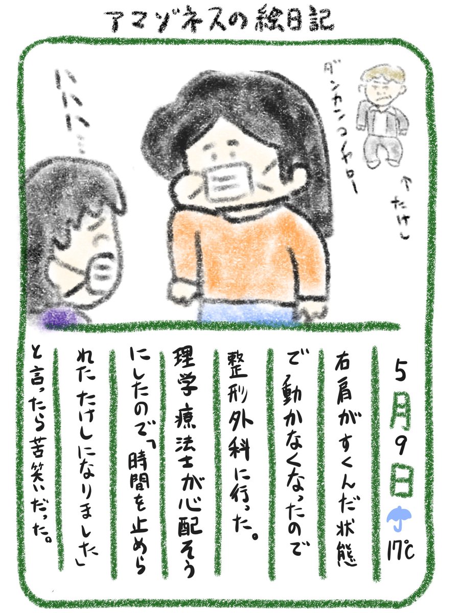 【絵日記】正確には、時間を止められたたけしのモノマネをする人になった 