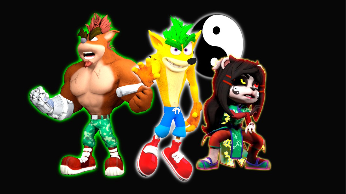 KingGamesMCS's tweet photo. Super Crash, Ultimate Crunch and Yin Yang Yaya (YYY)
#CrashBandicoot #CrunchBandicoot #YayaPanda #SuperCrash #UltimateCrunch #yinyang #CrashBandicootNSaneTrilogy https://t.co/6FSghsHXJq