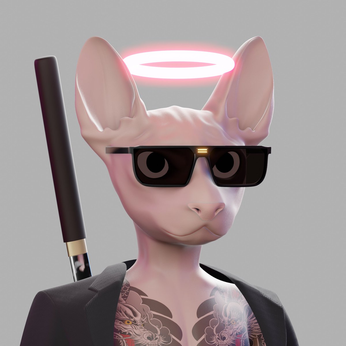 innocentcatsNFT's tweet photo. 🐱3D gangster innocent cats https://t.co/R1Jug04kKj