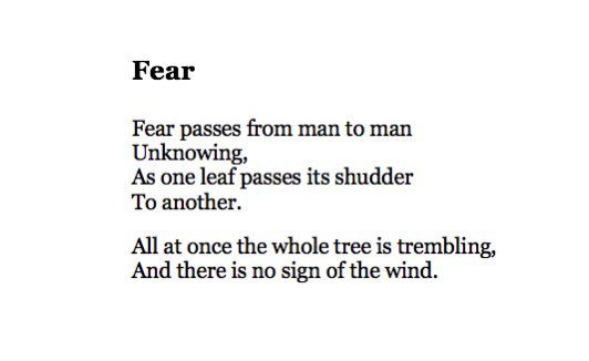 Happy birthday to Charles Simic (b. 1938): 