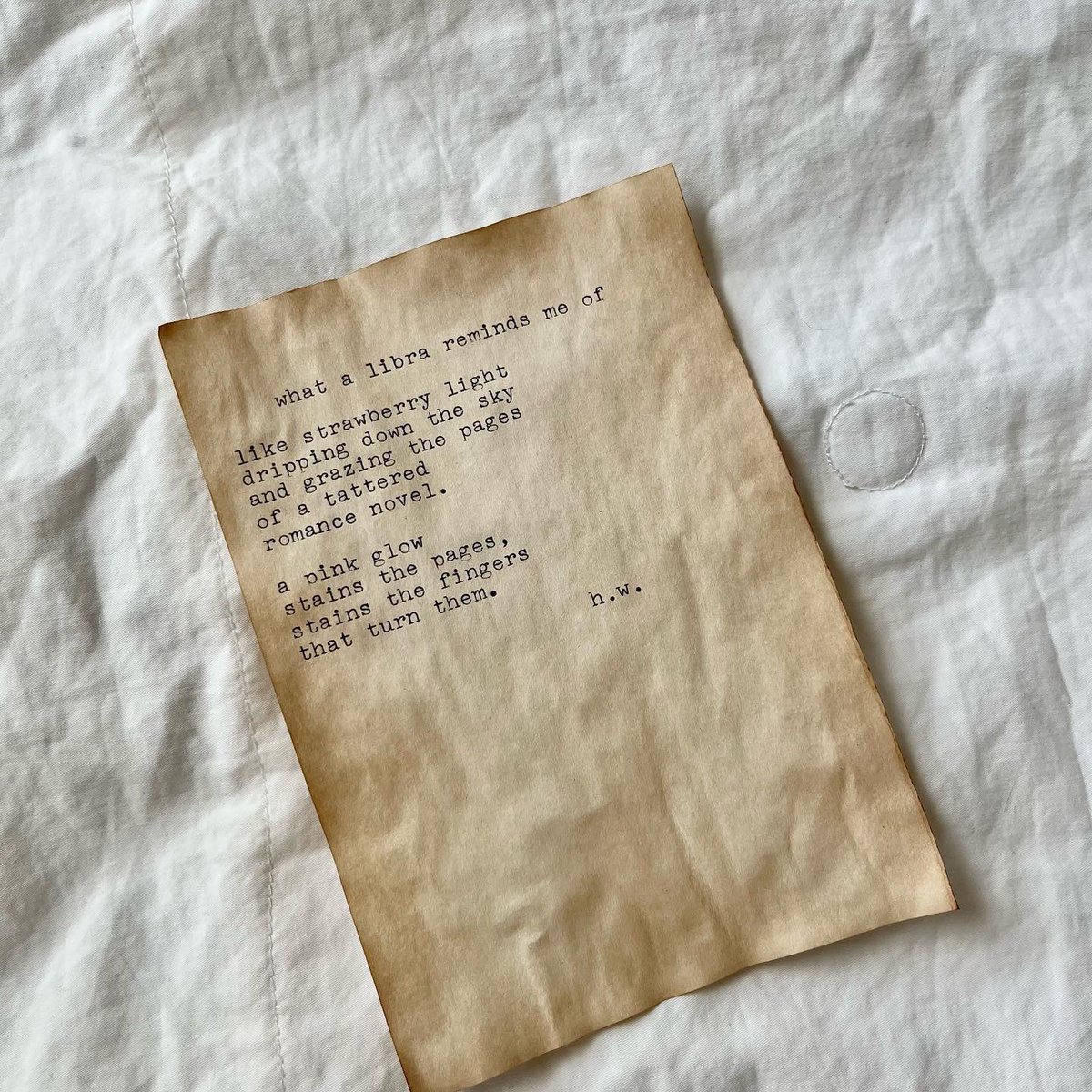hollysTWpoetry's tweet photo. pssstttt…. customs are finally open…..and it’s on TEA STAINED PAPER??? go check it out 🥰 https://t.co/uHKMlXpR9v