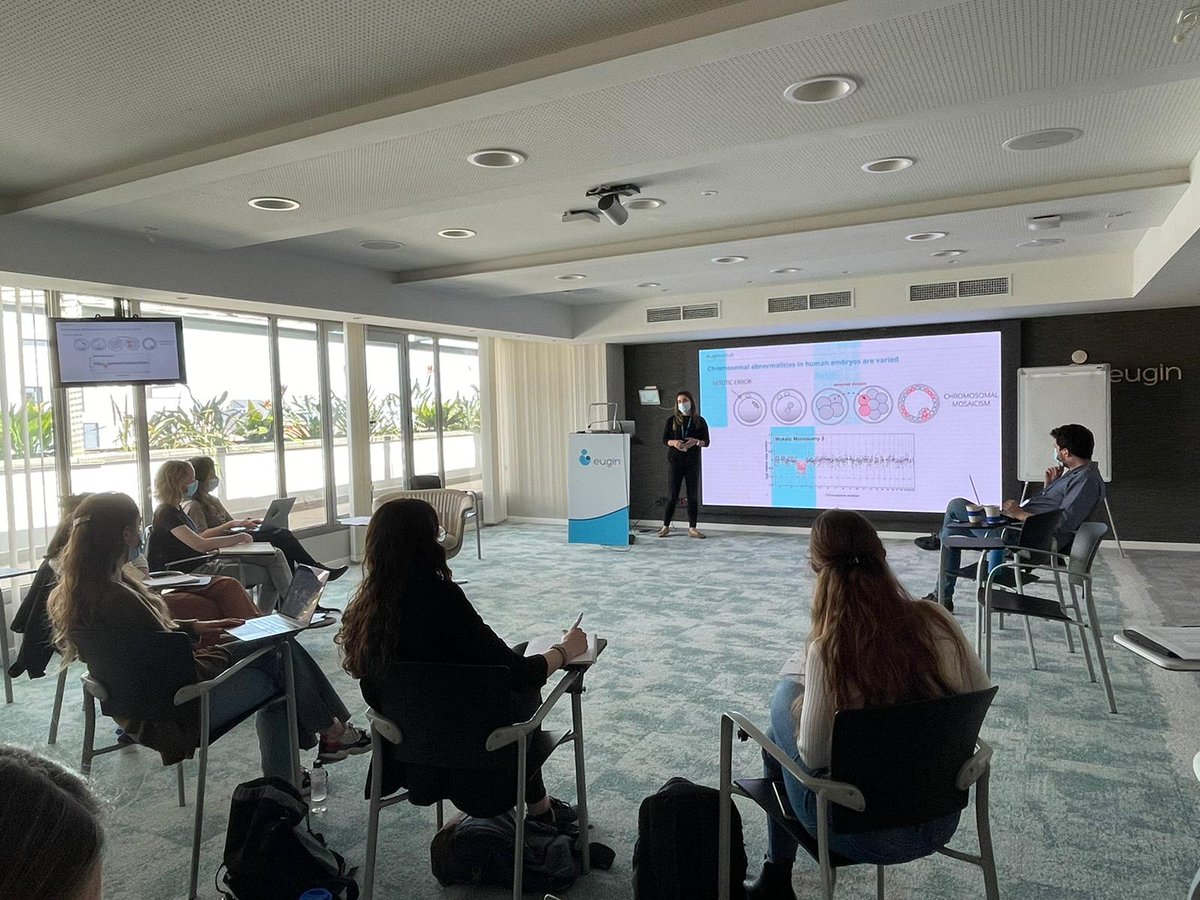 eurova_etn's tweet photo. Great start with the 2nd round of the shadowing week hosted by @eugin_es 
Thanks to all the speakers of today! 👶 @mina_popovic_ @RitaVassena @fzambelli8 https://t.co/xFxfrlIL0Z