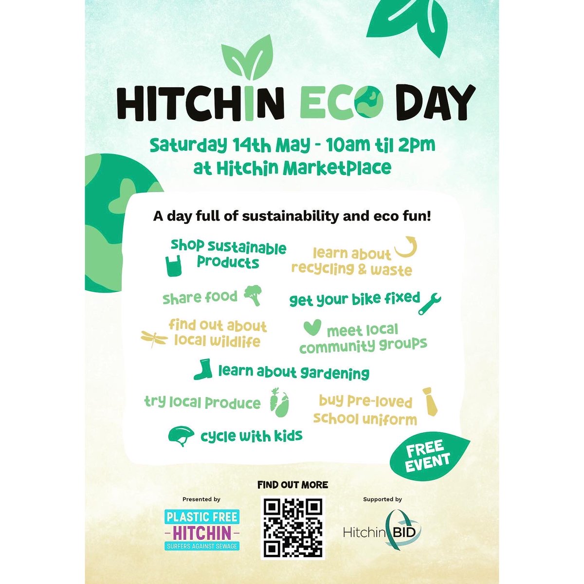 Who’s coming to Hitchin Eco Day this weekend?
Our wonderful BuzzWorks team will be in the Market Square from 10am-2pm this Saturday to talk all things bees 🐝
@plasticfreehitchin @ourhitchin