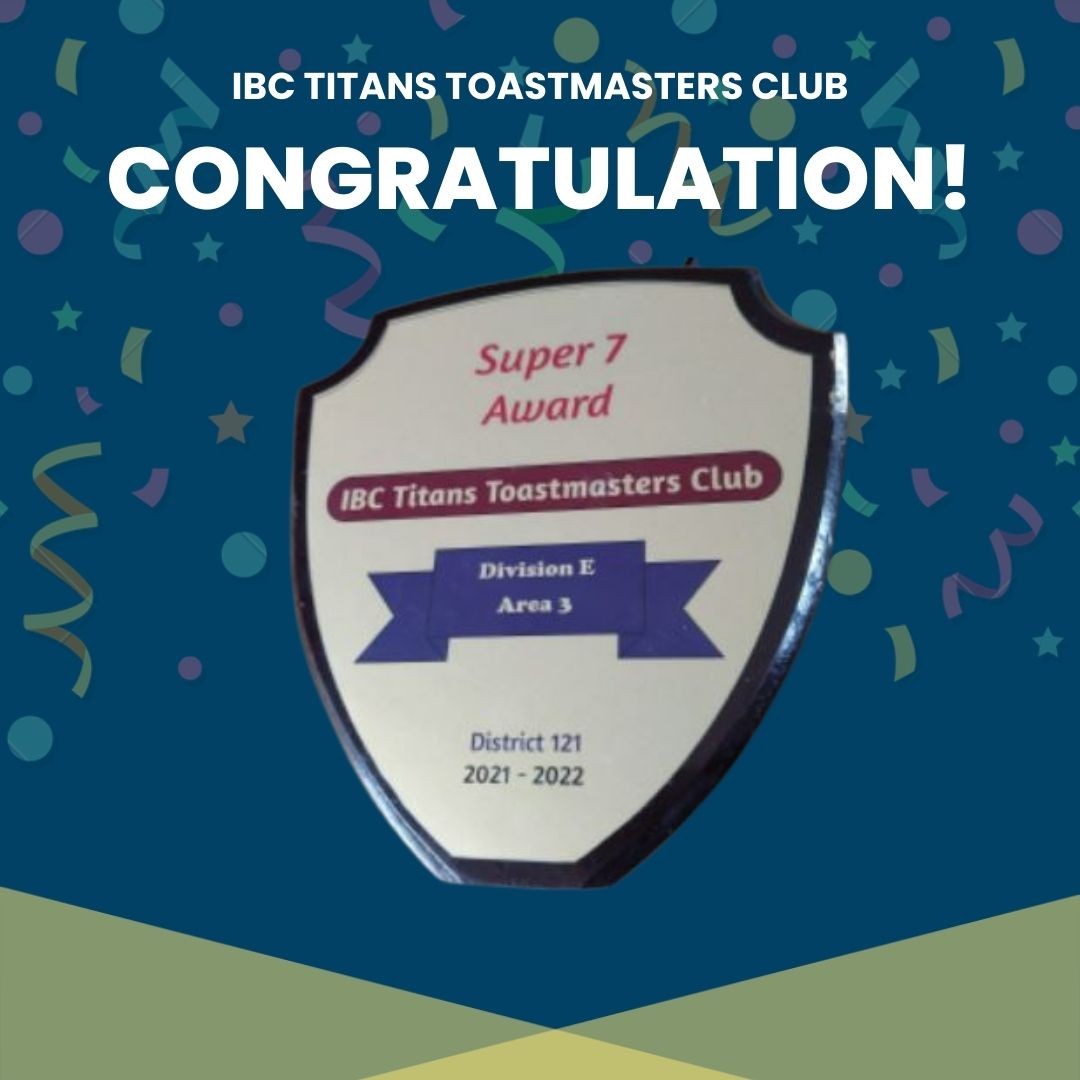 IBCTitans's tweet photo. Double DTM Award! 
DTM Vanitha🙏

Triple Crown Winner! 
TM Dineshkumar🙏

Super 7 Award!

#triplecrownwinner #halloffame #distinguished #toastmasters #publicspeaking #toastmastersinternational #leadership #communication #toastmastersclub #whereleadersaremade #publicspeaker #bhfyp https://t.co/rsKb24sNlV