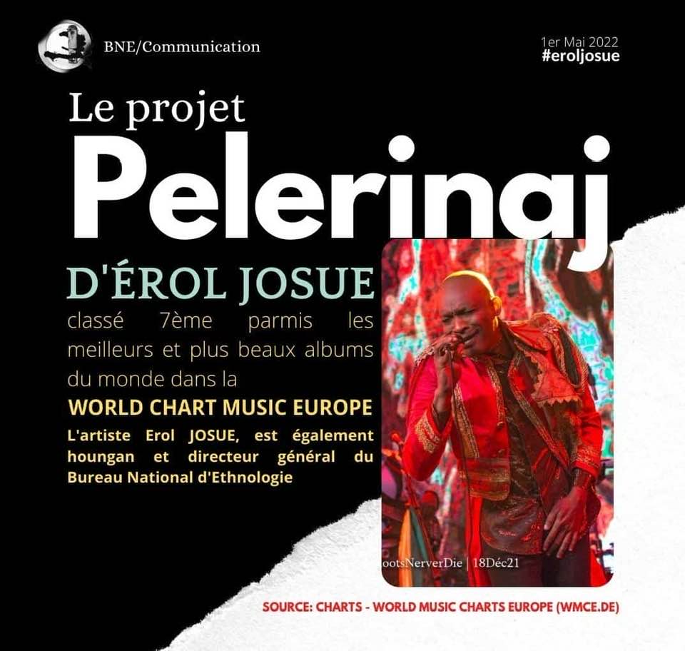 le grand exploit du chanteur-vodouisant " EROL JOSUE" avec son album vodou " PELERINAJ"