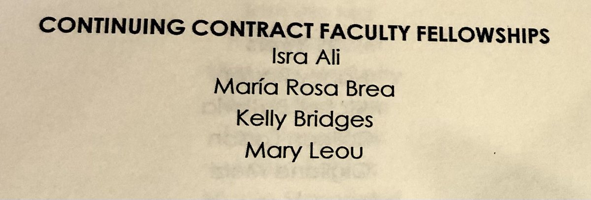 🌟🌟Congrats also to @DrBLLINGSLP (Maria Brea) and Kelly Bridges for being awarded the Continuing Contract Faculty Fellowship! @nyusteinhardt