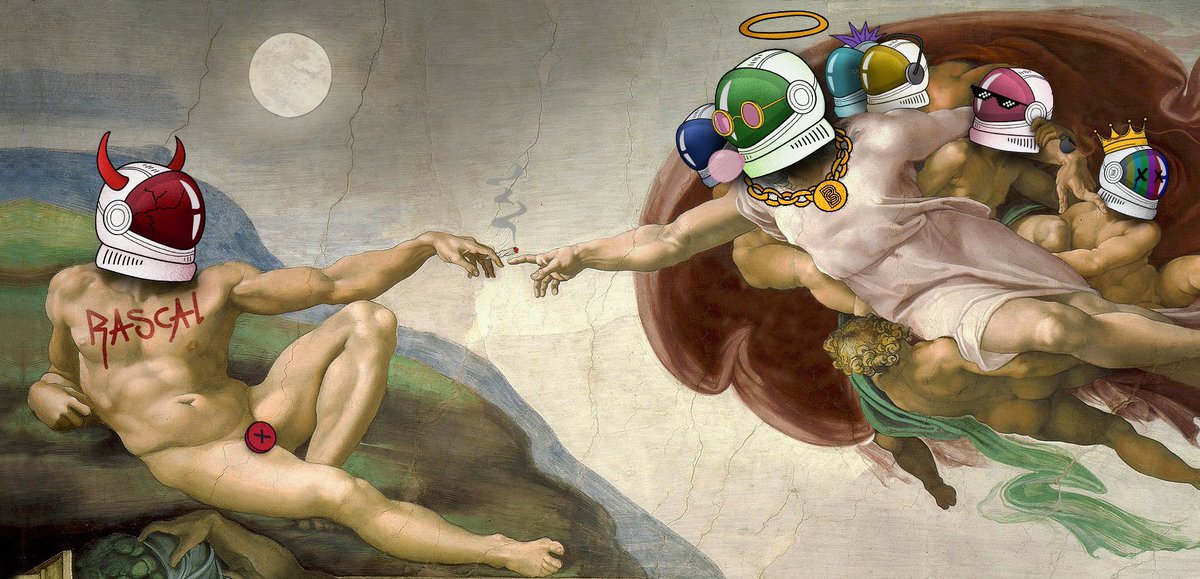 We are divine Rascals 🚀<a href="/AstroNaughties/">The AstroNaughties</a> 
#AstroNaughties 

#NFT #NFTCommunity #NFTProject #Creation #Sistine #Renaissance