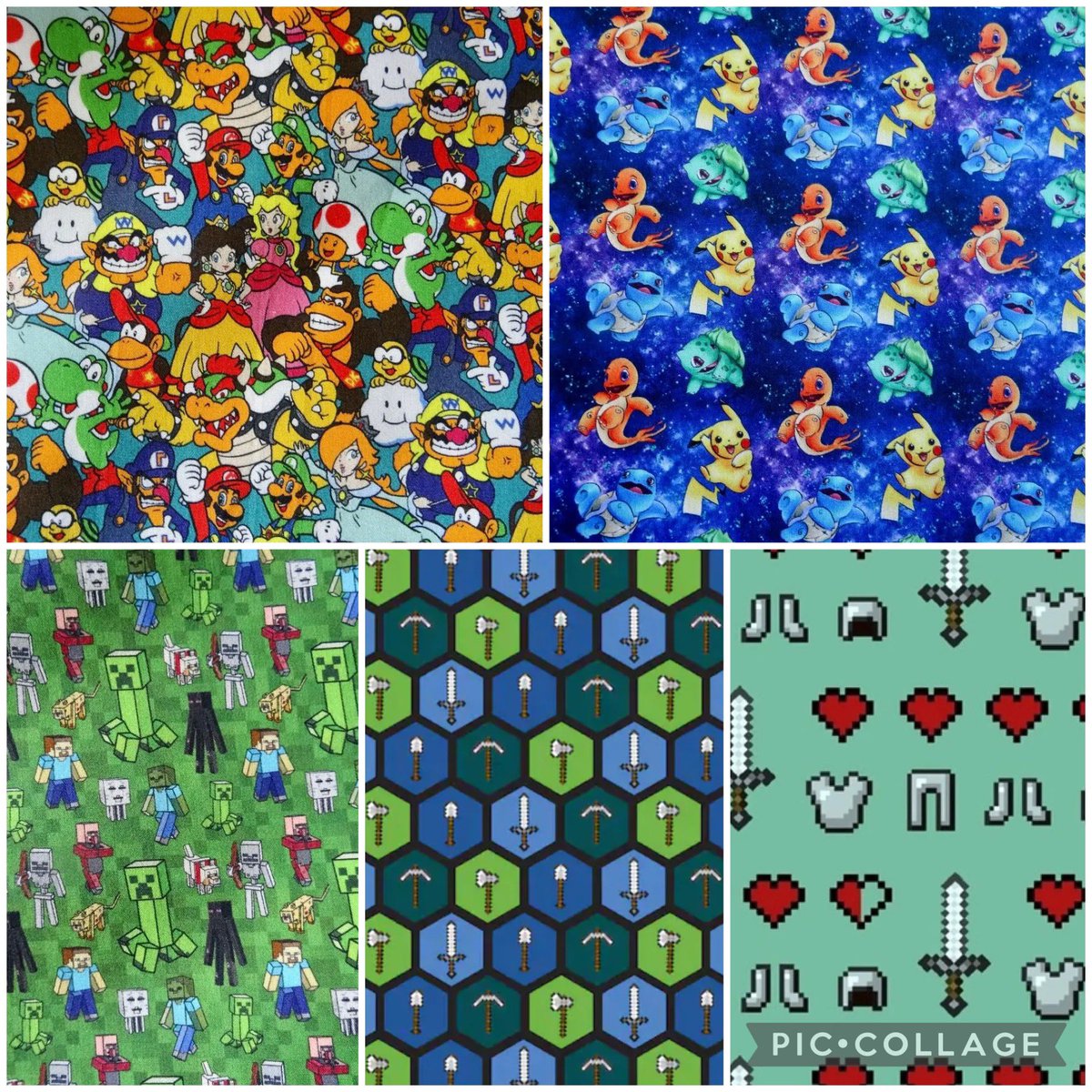 Super Mario, Pokémon, &amp; Minecraft Pet Bandanas! 

Visit website to order: pinkculturedesigns.com/shop/ols/categ…

#yeg #edmonton #sherwoodpark #stalbert #sprucegrove #leduc #calgary #alberta #yyc #dog #dogbandana #dogsofinstagram #petbandana #supermario #pokemon #minecraft