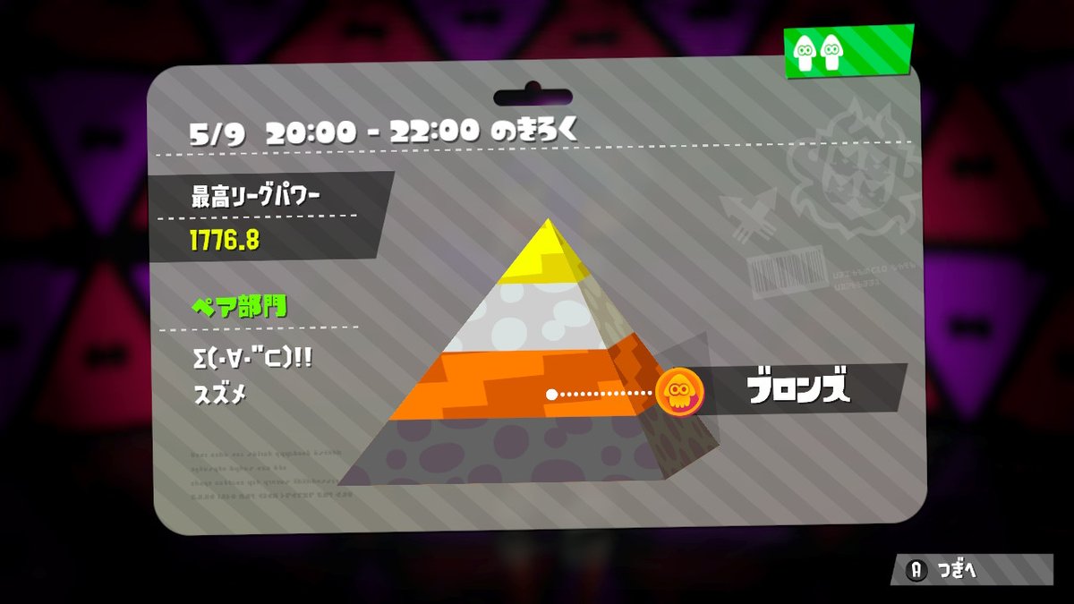 Swareyer07's tweet photo. 練習の成果か、運か #Splatoon2 #スプラトゥーン2 #NintendoSwitch https://t.co/jT2pUjG9gg
