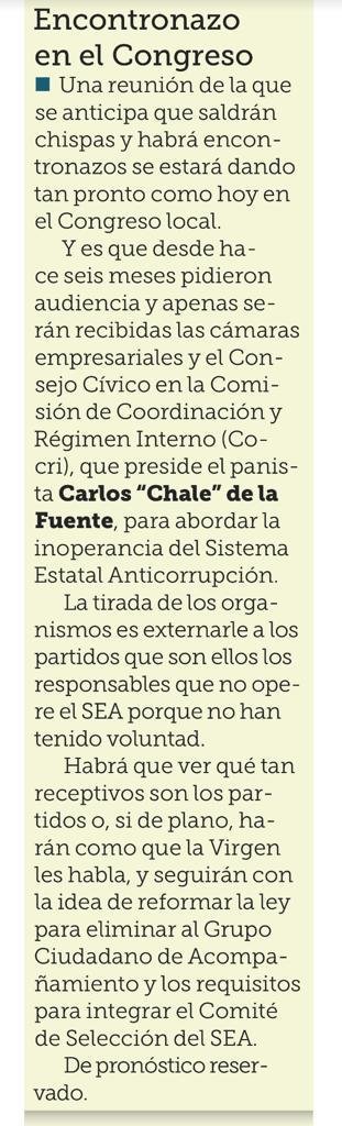 coalicion_nl's tweet photo. #SEANL | Tenemos meses (en concreto seis) pidiéndole una reunión a la COCRI. Lo único que nos encontrábamos eran puertas cerradas, hasta el día de hoy. Esperamos que el interés del gobierno sea genuino y esta junta sea de verdaderas soluciones. 
@chaledelafuente 
@CongresoNL https://t.co/9YrlqGWNQv