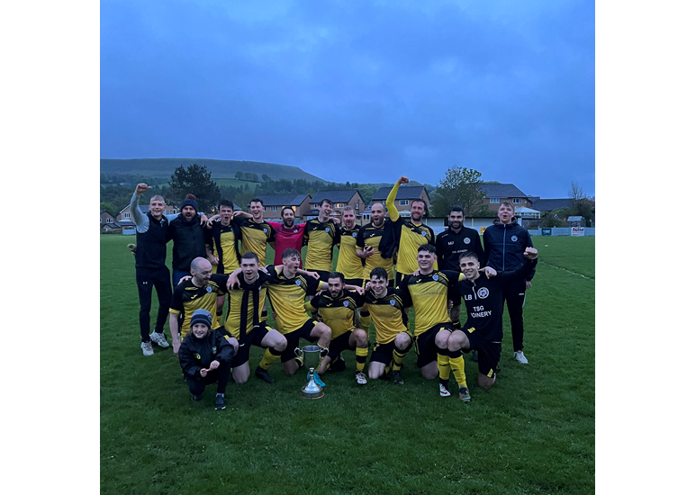 Fantastic Friday for Dove Holes FC reserves team as they took on Bollington in The Cliff Ellis Cup. After a 1-1 Draw at full time Dove Holes took the game following a tense penalty shootout! Proud to support local talent. #onedove #champions