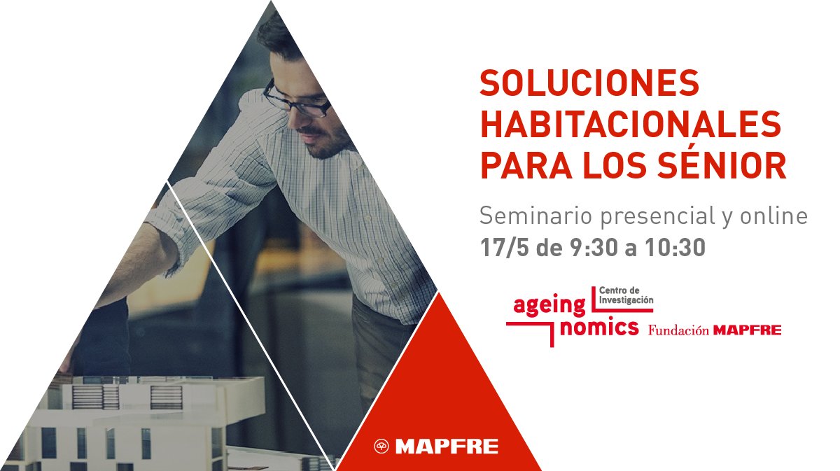 MAPFRE's tweet photo. El martes 17/5 se celebra la jornada "Soluciones habitacionales para los sénior" de @FM_Ageingnomics y @fmapfre
Expertos como @OTTOGRAN y @sancho_mayte  nos hablarán de cohousing, nuevos modelos de cuidados, financiación... ¡Inscripciones aquí👇! https://t.co/8vJqpfmXXn https://t.co/R8T95unZMl