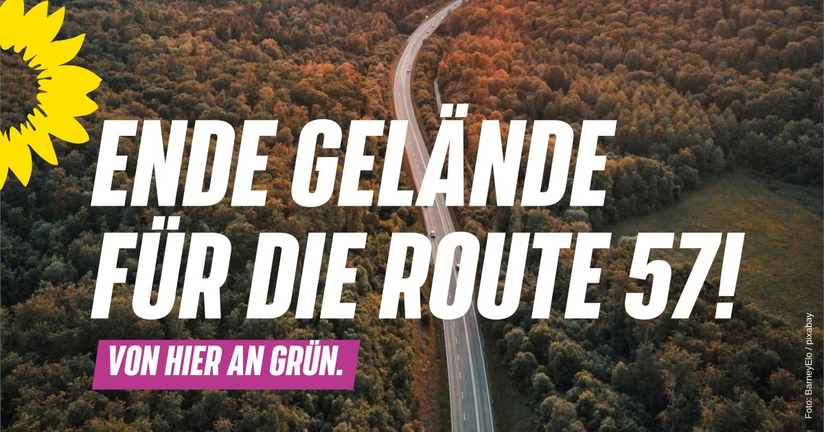 johannes_remmel's tweet photo. Ende Gelände für die #Route57! Die jüngste Debatte über Trassenführungen zeigt erneut: eine Linienbestimmung im Einklang mit Natur, Landschaft &amp; den berechtigten Interessen der Anwohner*innen ist nicht möglich. Es ist Zeit, die Planungen einzustellen! https://t.co/4cPPwu2v9m https://t.co/NJiwRnEZ7j