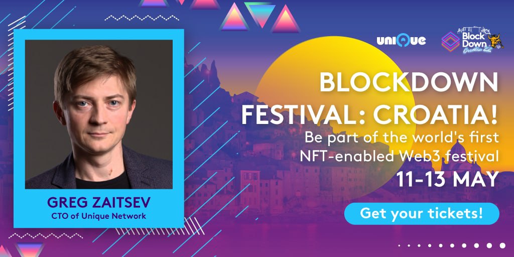 Unique_NFTchain's tweet photo. Join Unique's CTO Greg Zaitsev as he dives into the climate impact of NFTs on 11th May 8:40 AM UTC. 🌎🌱

See you at the Blockdown Festival: Croatia this 11 - 13 May! 🥳 

For more information, check out ➡️https://t.co/oqhAcytskN⬅️ https://t.co/Pm4AfnUgI8