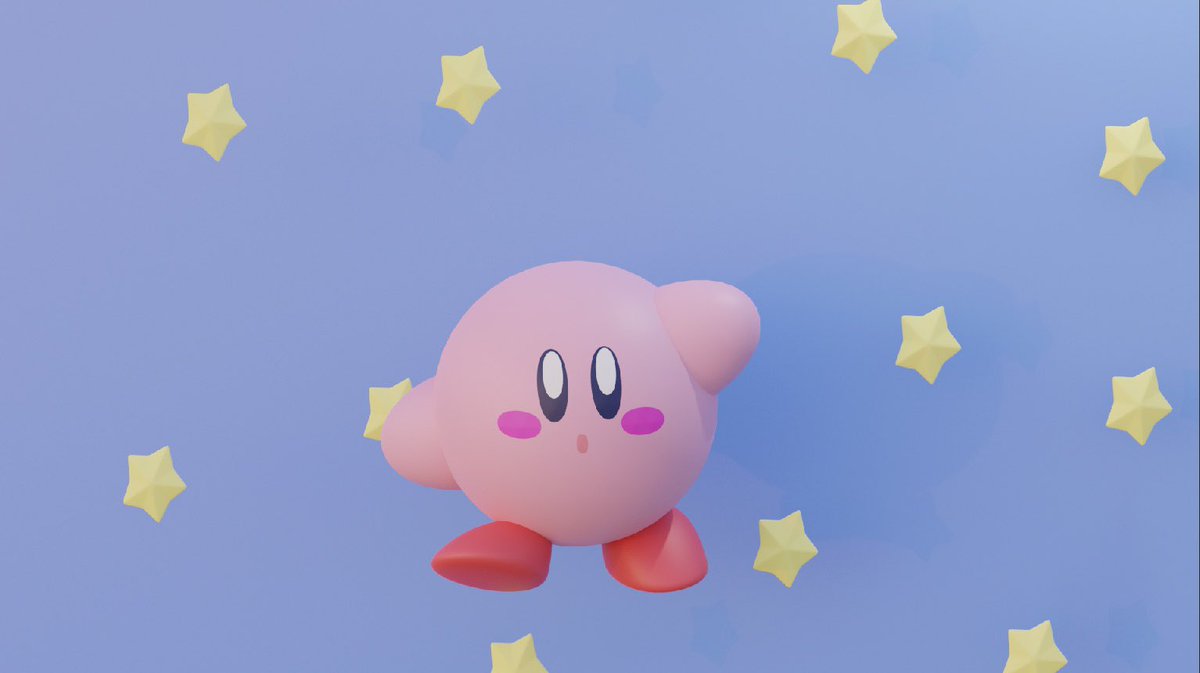 guu_dot's tweet photo. 昨日のカービィ！
#blender #1日1blender https://t.co/AJWrwowsyE
