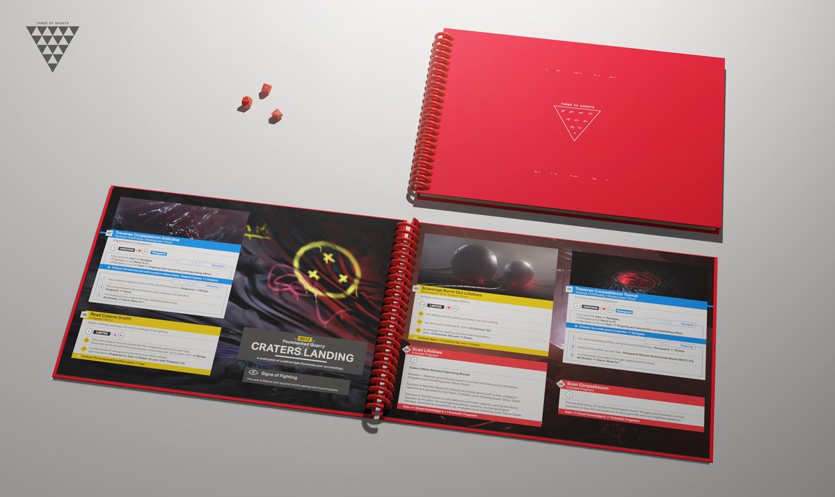 threeofghosts's tweet photo. Mockup of the Three of Ghosts Exploration book I've been working very hard on. More info to come through the year. Keep up to date by signing up to our mailing list on the website. https://t.co/zC6szB2VWP
