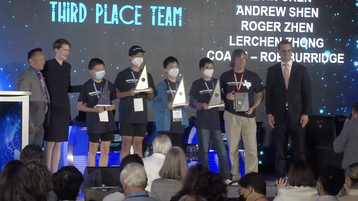DoW_STEM's tweet photo. Congratulations to the top three winning teams of the 2022 Raytheon Technologies #MATHCOUNTS22 National Competition! https://t.co/L20B2Rvu8w