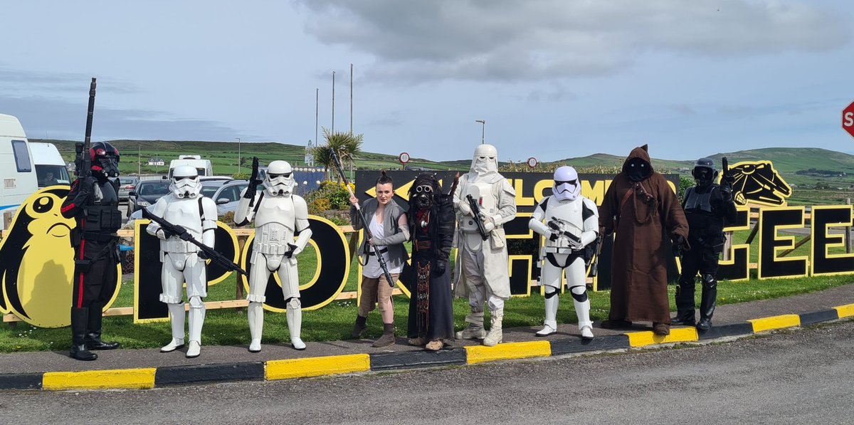 501stIreland's tweet photo. What a great time we all had at #Portmagee at the weekend. Thanks to the citizens who came to the village for the festival & met our team.
See you all again there next year
#501stIreland #501st #Porgmagee #Maythe4thFestival #ForTheEmpire https://t.co/gFpCloOBGO