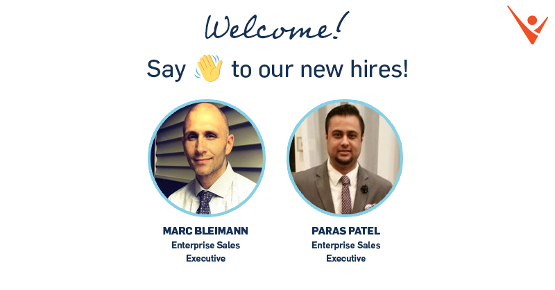 GR8People's tweet photo. Happy Monday! We are thrilled to welcome two new members to the #GR8People team—Marc Bleimann and Paras Patel—Welcome to the team! #GR8Team #GR8Hire https://t.co/4IJy0aDkDO