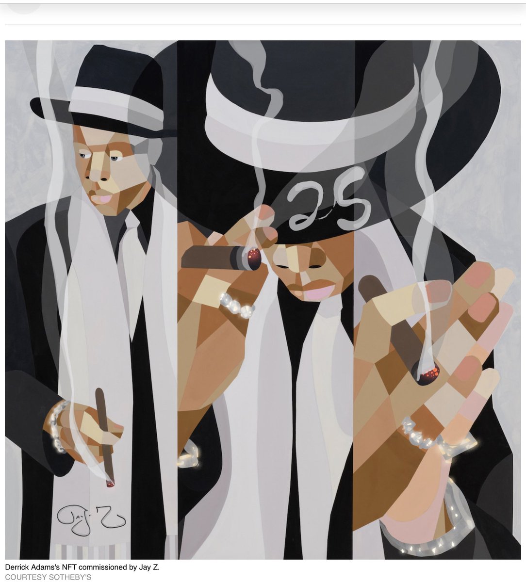 cflegette's tweet photo. #LetArtLive @JAY_Z_Daily @Beyonce @derrickadamsny #NFTs #Paramount #NFTCommunity #FineArt @derrickaCF Legette - Originals: Derrick Adams NFT https://t.co/hMckaKX45n https://t.co/5etBV32sHu