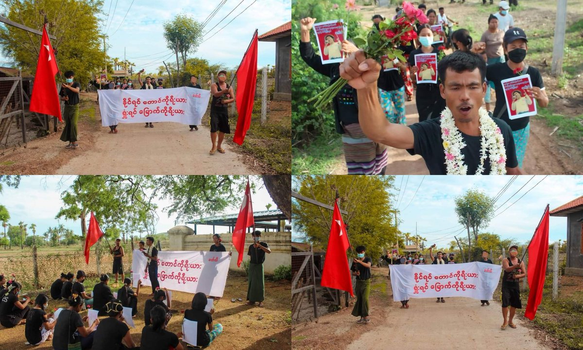 PyaePhyoKyaw322's tweet photo. Anti-coup revolutionary strike in Sagaing's Monywa Twp.  #2022May9Coup #US_SanctionMOGE #WhatsHappeningInMyanmar https://t.co/bvtLrgfhWI