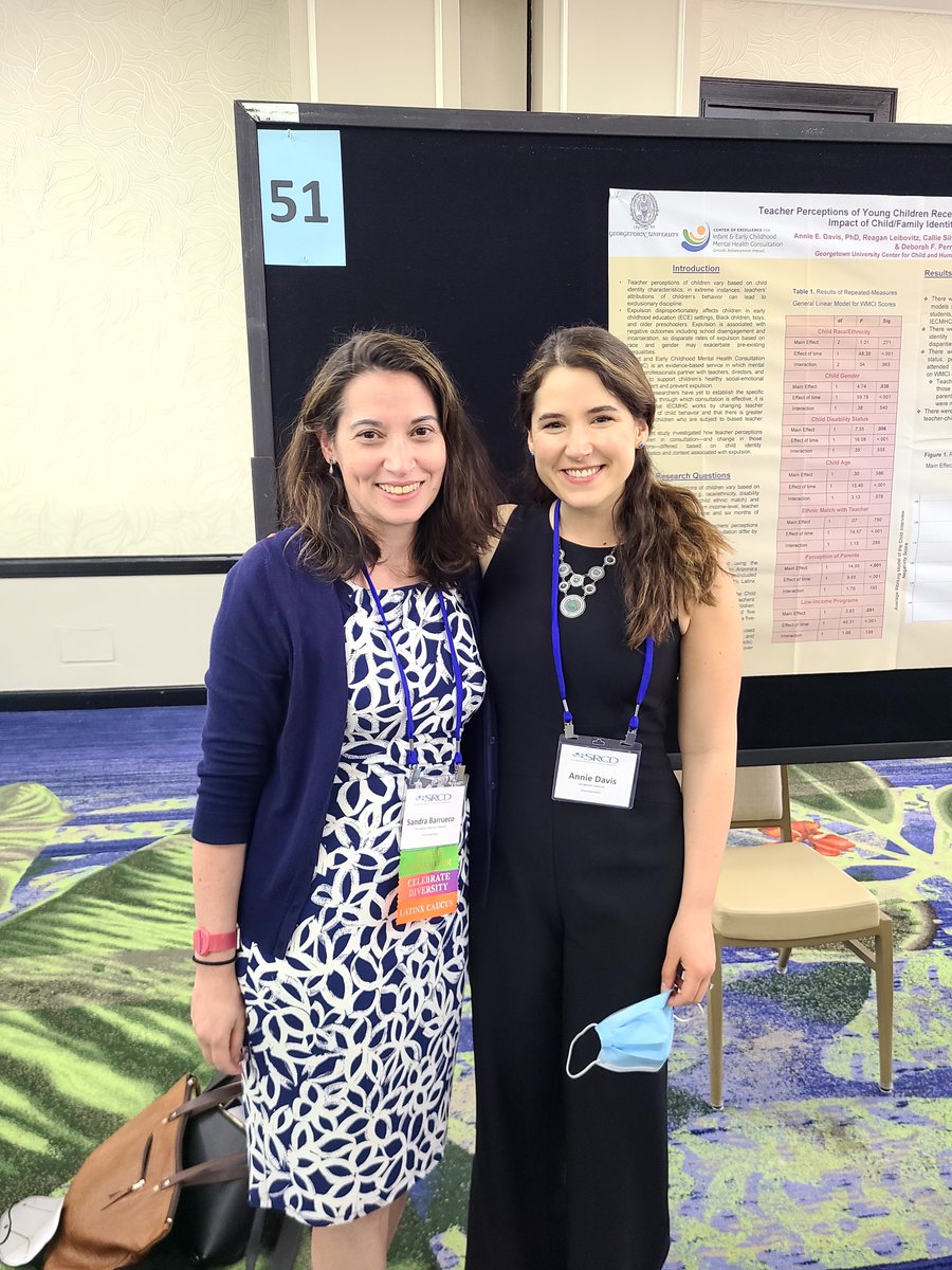 Impactful research presented by Dr. Annie Davis about mental health consultation in early childhood at the SRCD conference (former mentee and Clinical Psychology PhD alum '19; now an Assistant Professor for Research at Georgetown) <a href="/CUAPsychology/">CatholicU Psychology</a> <a href="/CUArtSci/">CUArts&Sciences</a>