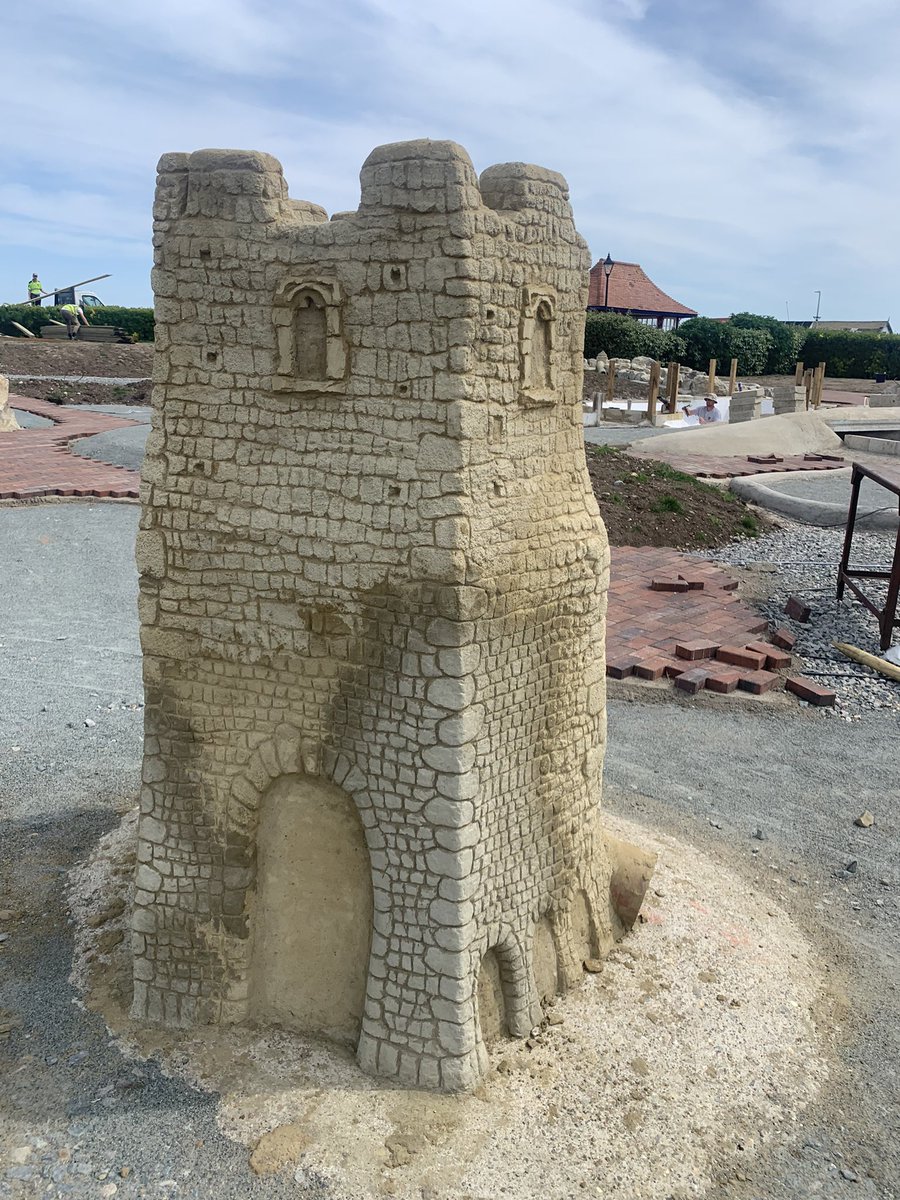 Wadventuregolf's tweet photo. The level of detail going on to the new adventure golf course next to @walmerpool is quite something!  Going to look spectacular when complete. https://t.co/s2SItc8ekG