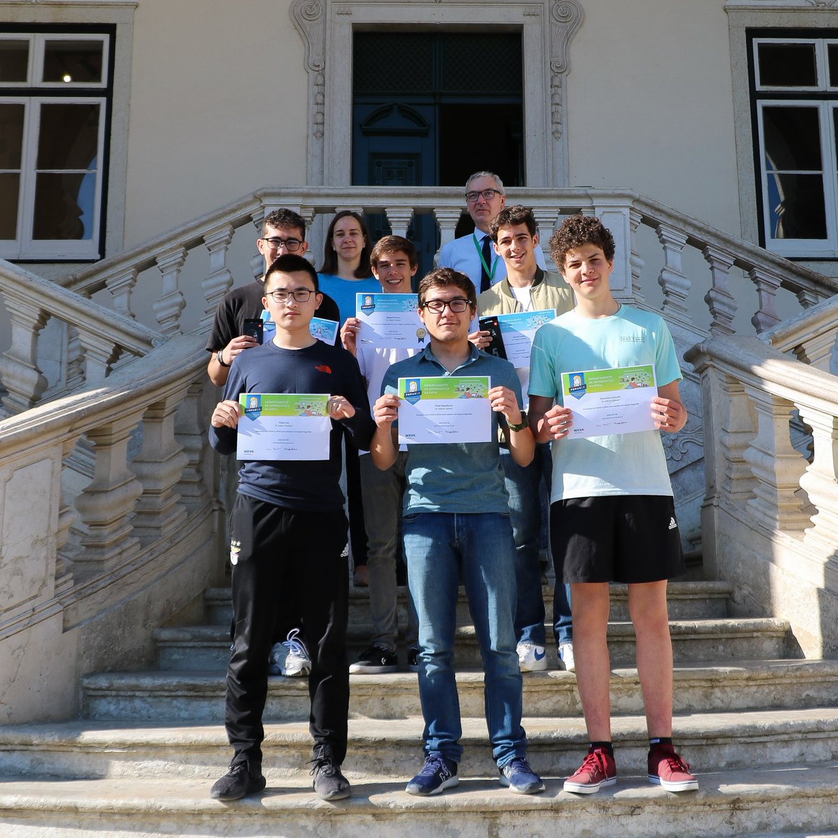 StJuliansComp's tweet photo. What an amazing day we had on Friday! Two Y12 teams represented our school at TOPASLX 2022, a coding contest run by University NOVA of Science and Technology. One of the teams even became third! Well done boys!
#coding #contest #StJuliansLisbon https://t.co/xaBIQ3r4Or
