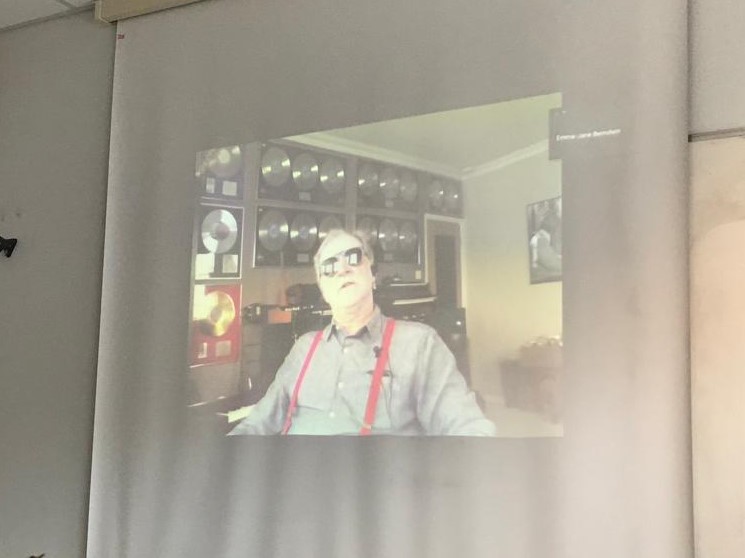 MaccCollegeNews's tweet photo. Our Music Students were lucky enough to talk to producer and musician Robin Millar over Zoom today. 🤩

It was fantastic to hear his experiences working in the industry for so many years, as well as his struggles trying to make it as a musician and producer while being blind. 🎵 https://t.co/aI0wFmk3Gq